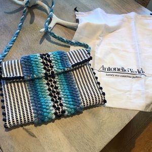 ** SOLD** Antonello Tedde Suni turquoise/White Clutch Bag
